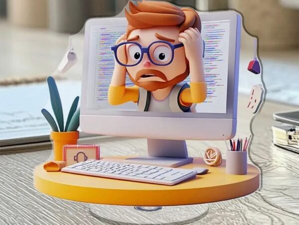 Debug Despair Desktop Figurine